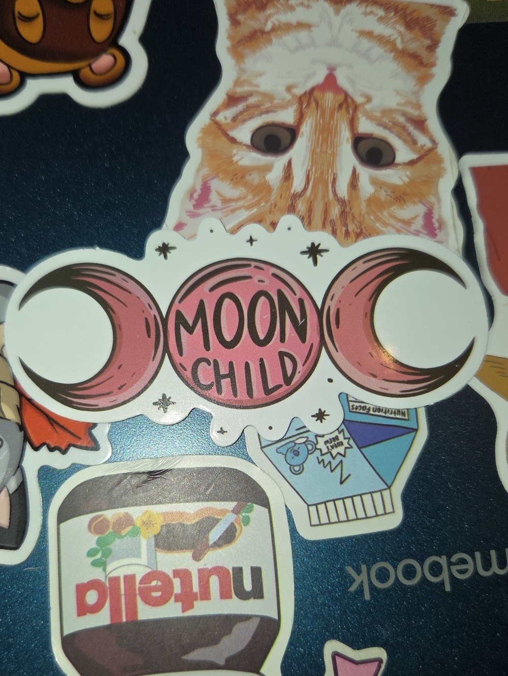 Moon Child Pink Sticker - Decorative Pet-Themed Decal